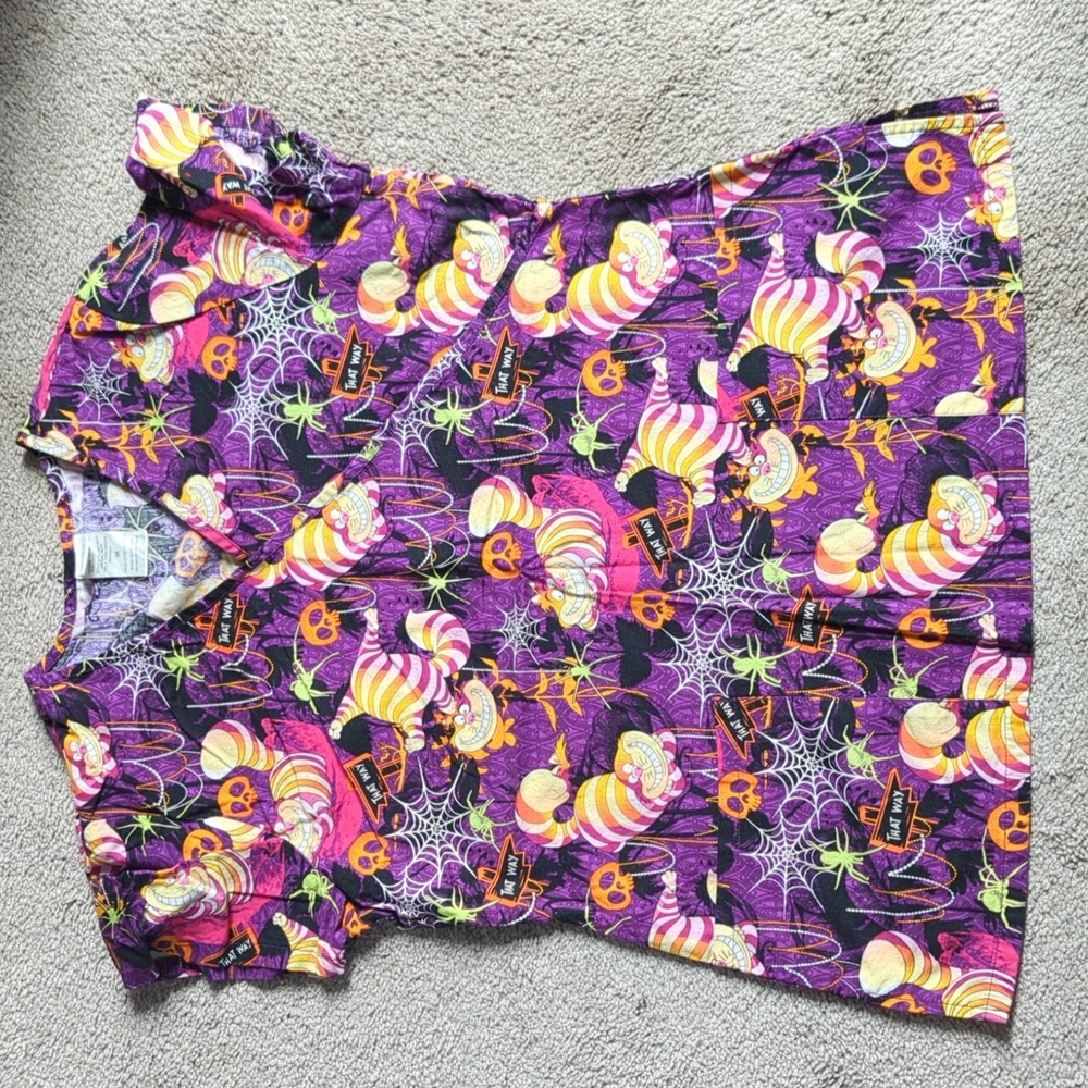 Disney Halloween Scrub Top